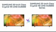Samsung 50 vs 55 Inch Crystal 4K UHD TV | Comparison