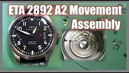 Swiss ETA 2892 movement assembly (Feat. IWC Mark17, Cal.30110)