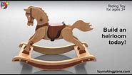 Wood Toy Plans - Antique 1890 Rocking Horse