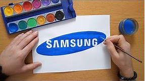 How to draw the SAMSUNG logo
