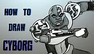 Ep. 156 How to draw Cyborg from Teen Titans!