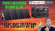 Bluetti EB3A and 200W Solar. Inexpensive Off Grid Set-up. + Cheap Hack to get 6x the capacity
