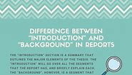 Difference Between “Introduction” And “Background” (Research)