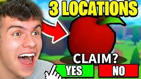 How To FIND ALL 3 APPLE LOCATIONS In Roblox Anime Champions Simulator! RED & GREEN * YELLOW APPLES!