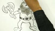 How to Draw a Cartoon Viking