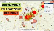Green, Yellow & Red Zone for Drone Flying in India