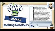 How to Recolour Objects in The Sims 2 | In-depth Tutorial