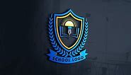 How to educational logo design in adobe illustrator||school logo design||monogram of a school