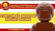 🌈 LEGO minifigure: Everyone is Awesome Reddish Brown (tls101) 🌈 [LEGO BRAND]