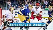 Boston College at Notre Dame | Highlights | Big Ten Hockey | Nov. 24 2023