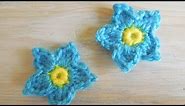 (crochet) How to - Crochet a Forget Me Not Flower - Yarn Scrap Friday