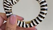 an iconic david webb zebra bracelet 🦓 #davidwebb #davidwebbjewels #jewelryoftheday #jewelrytiktok #fyp #fypシ #fypjewellery #jewelrytok #enameljewelry #vintagejewelry