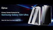 Samsung S24 Ultra PET Privacy Screen Protector installation video