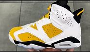 Air Jordan 6 Yellow Ochre Retro Shoes