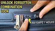 How To Unlock Forgotten Combination Lock Password | Open TSA 007 Suitcase Luggage Bag Password Lock