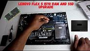 Lenovo Flex 5 IdeaPad 1570 Ram and SSD Upgrade