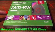 ✅ How To Use Memorex DVD-RW 4.7 GB Discs Review