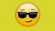 Cool emoji wearing sunglasses