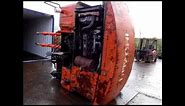 Loading Hitachi EX100-1 Excavators into 40ft shipping container