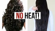 How To Straighten Hair WITHOUT HEAT! (MY Straight Hair Tutorial)