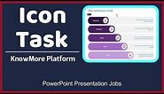 How To Complete Icon Task On KnowMore Platform