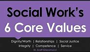 Social Work's 6 Core Values: NASW Code of Ethics