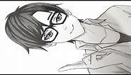 How To Drawing Anime Boy With Glasses For Beginners