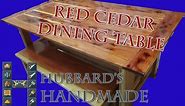 2X6 Redwood and Red Cedar Dining Table