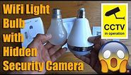 360° Fisheye Panoramic Wifi LED Bulb Light with Spy Camera by MECO Hands on Review and Test