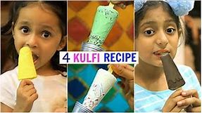 4 Tasty KULFI Recipe - Using 2 Basic Ingredients | #Summers #Kids #Desserts #Healthy #CookWithNisha