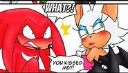 Fight Kiss - Knuckles x Rouge (Knuxouge) Comic Comp [Violetmadness]