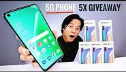 OPPO A74 5G Unboxing & 5x Giveaway 🎁🎁 5G Phone