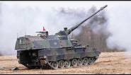 German PzH 2000 155mm Self-Propelled Howitzer - Bundeswehr Training