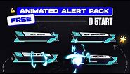 Animated stream alerts free download with SFX - Full Pack D 5tart Stream Alerts