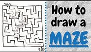 How to draw a Maze (easy)