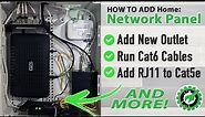 HOME NETWORKING 101: Add Network Box - Add New Outlet - Cat 6 - And More! - Getting Ready for Fiber!