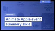 Remake Apple Event animations: Summary Slide