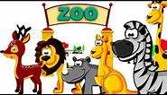 Zoo Animals for children - Animal Names for Kids - wild animals at the zoo - ZOO