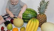 Learn Names of Real Fruits Cutting for Children Kids - Learning Videos