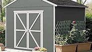 Handy Home Products Rookwood 10 X 8 Do-it-Yourself Wooden Storage Shed Brown