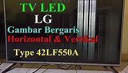 TV LED LG 42 INCHI Gambar Bergaris Horizontal dan Vertikal - Type 42LF550A