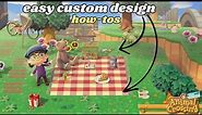 Beginner Custom Designs tutorial ✨ | Animal Crossing: New Horizons