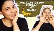 Instant Glow Banana Facial at Home | The Best DIY Facial You'll Ever Try 🍌✨