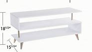 Sills Low Profile TV Stand, White