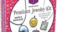 Pendant Necklace Making Kit for Girls and Teens - Jewelry Making Supplies DIY Arts and Crafts for Kids to Create Personalized Jewelry, Beautiful Gifts Jewelry Making Kit for Girls 8-12