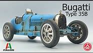 Italeri 1/12 Bugatti Type 35B - Model car kit build.