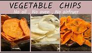 How vegetable chips are made | How to make vegetable chips | Crispy Chips Recipe in 3 Tasty Flavors