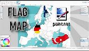 Flag Map Tutorial with Paint.net