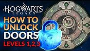 How to Unlock Doors Level 1, 2 and 3 | Hogwarts Legacy Guide