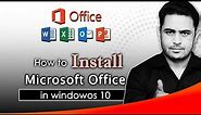 how to install ms office in windows 10 | install microsoft office 2013 in windows 10